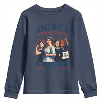 America Celebrating 250 Years Of Rejecting Kings 4th of July Youth Sweatshirt