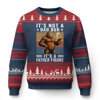 It Is Not A Dad Bod It Is A Father Figure Ugly Christmas Sweater Funny Beer Bigfoot Dad Father's Day