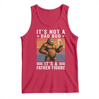 It Is Not A Dad Bod It Is A Father Figure Tank Top Funny Beer Bigfoot Dad Father's Day