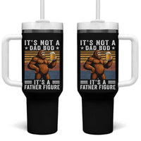 It Is Not A Dad Bod It Is A Father Figure Tumbler With Handle Funny Beer Bigfoot Dad Father's Day