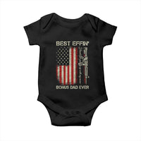 Best Effin Bonus Dad Ever Baby Onesie Step Dad Fathers Day Vintage American Flag