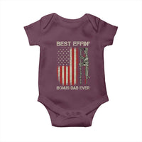 Best Effin Bonus Dad Ever Baby Onesie Step Dad Fathers Day Vintage American Flag