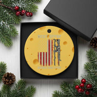Best Effin Bonus Dad Ever Ceramic Ornament Step Dad Fathers Day Vintage American Flag