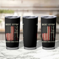 Best Effin Bonus Dad Ever Tumbler Cup Step Dad Fathers Day Vintage American Flag