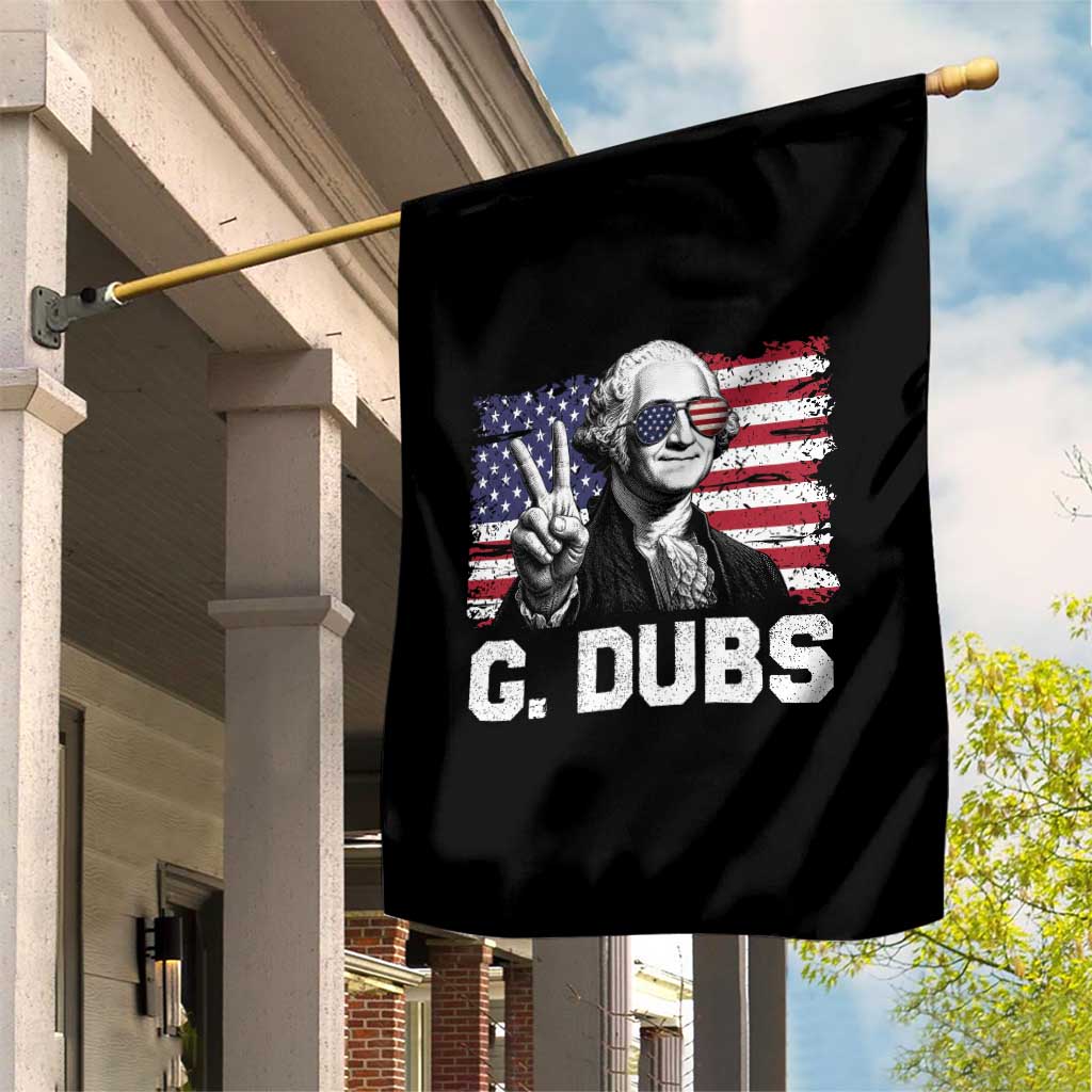 G Dubs George Washington Funny 4th Of July Garden Flag Vintage American Flag