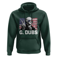 G Dubs George Washington Funny 4th Of July Hoodie Vintage American Flag