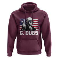 G Dubs George Washington Funny 4th Of July Hoodie Vintage American Flag