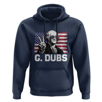 G Dubs George Washington Funny 4th Of July Hoodie Vintage American Flag