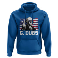 G Dubs George Washington Funny 4th Of July Hoodie Vintage American Flag