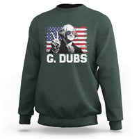 G Dubs George Washington Funny 4th Of July Sweatshirt Vintage American Flag