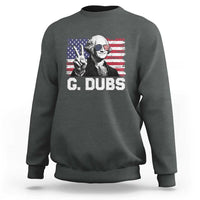 G Dubs George Washington Funny 4th Of July Sweatshirt Vintage American Flag