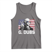 G Dubs George Washington Funny 4th Of July Tank Top Vintage American Flag