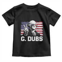 G Dubs George Washington Funny 4th Of July Toddler T Shirt Vintage American Flag