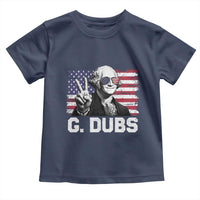 G Dubs George Washington Funny 4th Of July Toddler T Shirt Vintage American Flag
