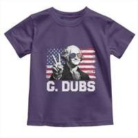 G Dubs George Washington Funny 4th Of July Toddler T Shirt Vintage American Flag