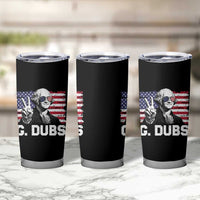 G Dubs George Washington Funny 4th Of July Tumbler Cup Vintage American Flag