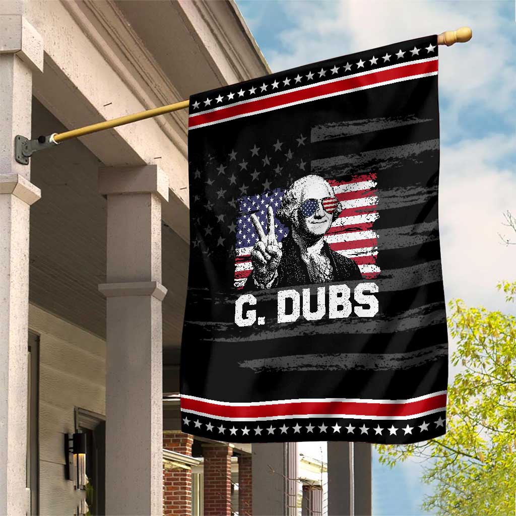 G Dubs George Washington Funny 4th Of July Patriotic Garden Flag Vintage American Flag