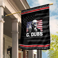 G Dubs George Washington Funny 4th Of July Patriotic Garden Flag Vintage American Flag