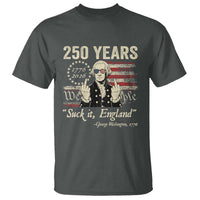250 Years George Washington Suck It England T Shirt 4th Of July 1776 2026 250th Anniversary USA