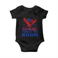 Today We Boom 4th of July Bald Eagle Fireworks Baby Onesie