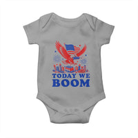 Today We Boom 4th of July Bald Eagle Fireworks Baby Onesie