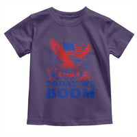 Today We Boom 4th of July Bald Eagle Fireworks Toddler T Shirt