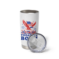 Today We Boom 4th of July Bald Eagle Fireworks Tumbler Cup