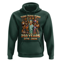 Tung Tung Tung Sahur 250 Years American Hoodie Funny Brainrot Meme 4th of July