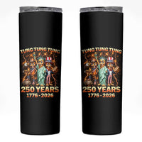 Tung Tung Tung Sahur 250 Years American Skinny Tumbler Funny Brainrot Meme 4th of July
