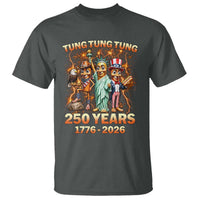 Tung Tung Tung Sahur 250 Years American T Shirt Funny Brainrot Meme 4th of July