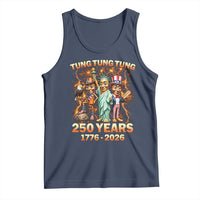 Tung Tung Tung Sahur 250 Years American Tank Top Funny Brainrot Meme 4th of July