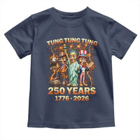 Tung Tung Tung Sahur 250 Years American Toddler T Shirt Funny Brainrot Meme 4th of July