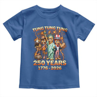 Tung Tung Tung Sahur 250 Years American Toddler T Shirt Funny Brainrot Meme 4th of July