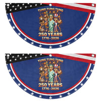 Tung Tung Tung Sahur 250 Years American Patriotic Fan Flag Funny Brainrot Meme 4th of July