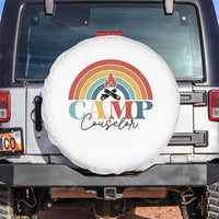 Camp Counselor Spare Tire Cover Summer Camp Rainbow