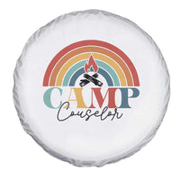 Camp Counselor Spare Tire Cover Summer Camp Rainbow