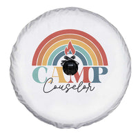 Camp Counselor Spare Tire Cover Summer Camp Rainbow