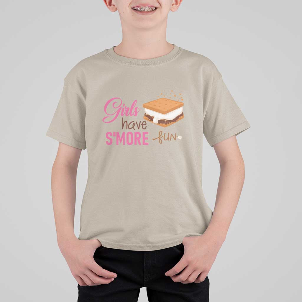 Funny Girls Have Smore Fun T Shirt For Kid Camping Food S'more - Wonder Print Shop