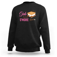 Funny Girls Have Smore Fun Sweatshirt Camping Food S'more - Wonder Print Shop