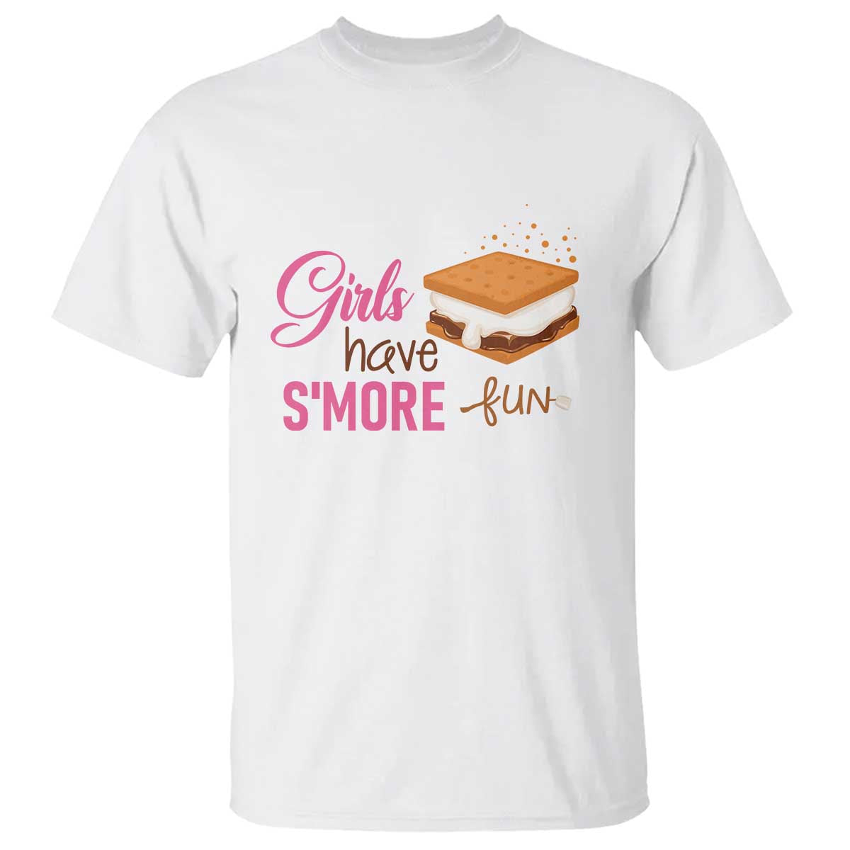 Funny Girls Have Smore Fun T Shirt Camping Food S'more - Wonder Print Shop