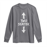 Funny Two Seater Long Sleeve Shirt Dirty Adult Humor Offensive Gag - Wonder Print Shop