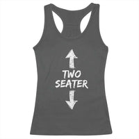 Funny Two Seater Racerback Tank Top Dirty Adult Humor Offensive Gag - Wonder Print Shop