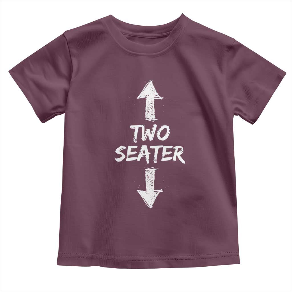 Funny Two Seater Toddler T Shirt Dirty Adult Humor Offensive Gag - Wonder Print Shop