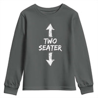 Funny Two Seater Youth Sweatshirt Dirty Adult Humor Offensive Gag - Wonder Print Shop