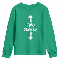 Funny Two Seater Youth Sweatshirt Dirty Adult Humor Offensive Gag - Wonder Print Shop