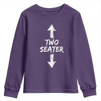 Funny Two Seater Youth Sweatshirt Dirty Adult Humor Offensive Gag - Wonder Print Shop