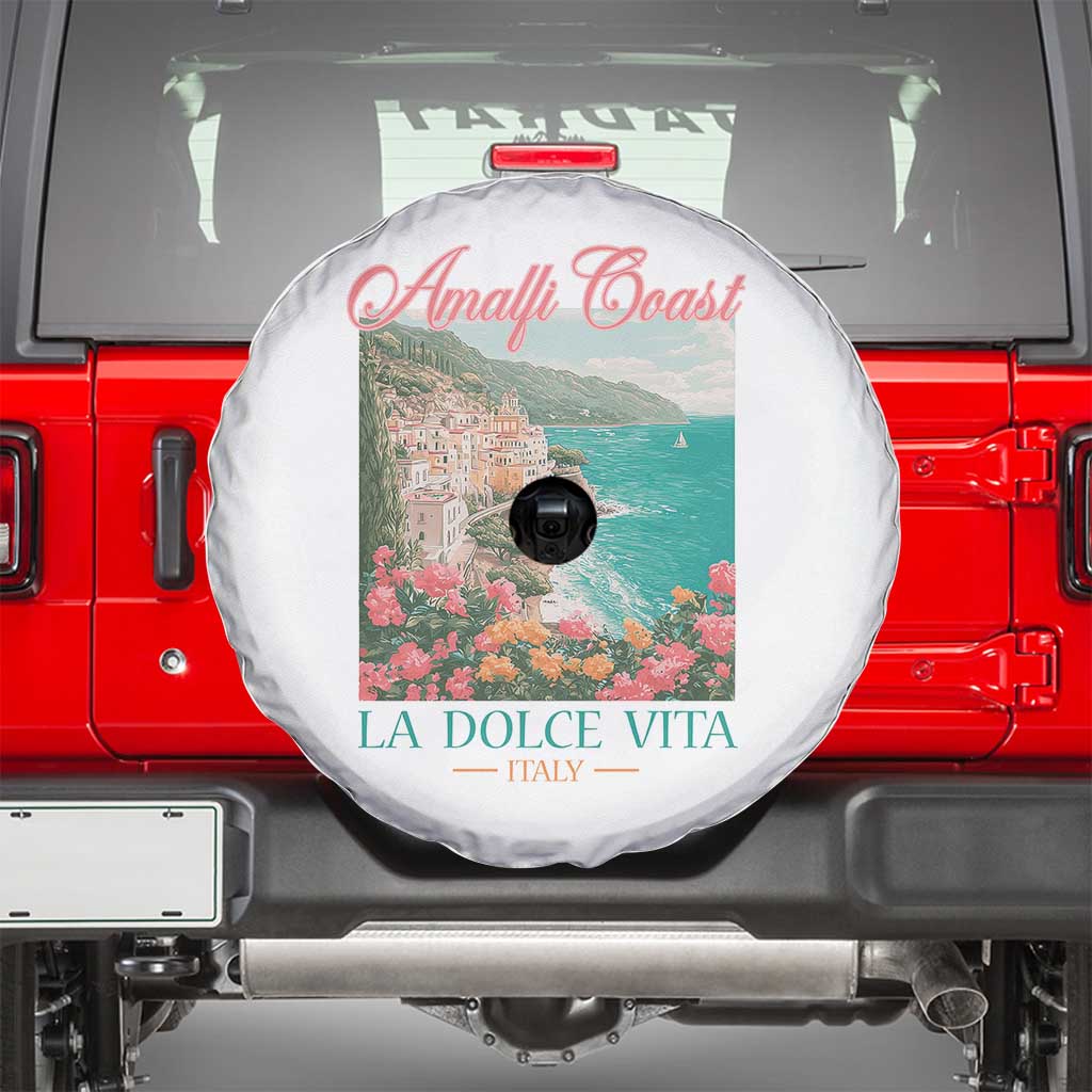 Amalfi Coast Italy Travel Trip Spare Tire Cover La Dolce Vita Mediterranean Sea - Wonder Print Shop