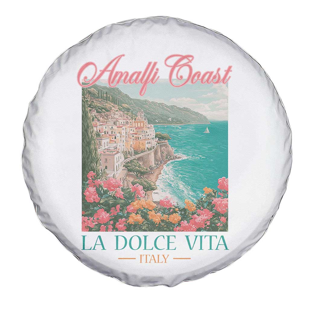 Amalfi Coast Italy Travel Trip Spare Tire Cover La Dolce Vita Mediterranean Sea - Wonder Print Shop