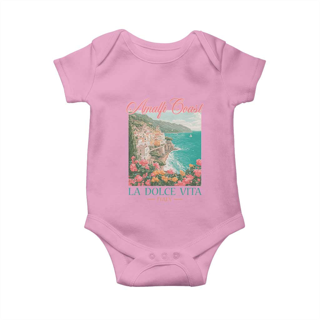Amalfi Coast Italy Travel Trip Baby Onesie La Dolce Vita Mediterranean Sea - Wonder Print Shop