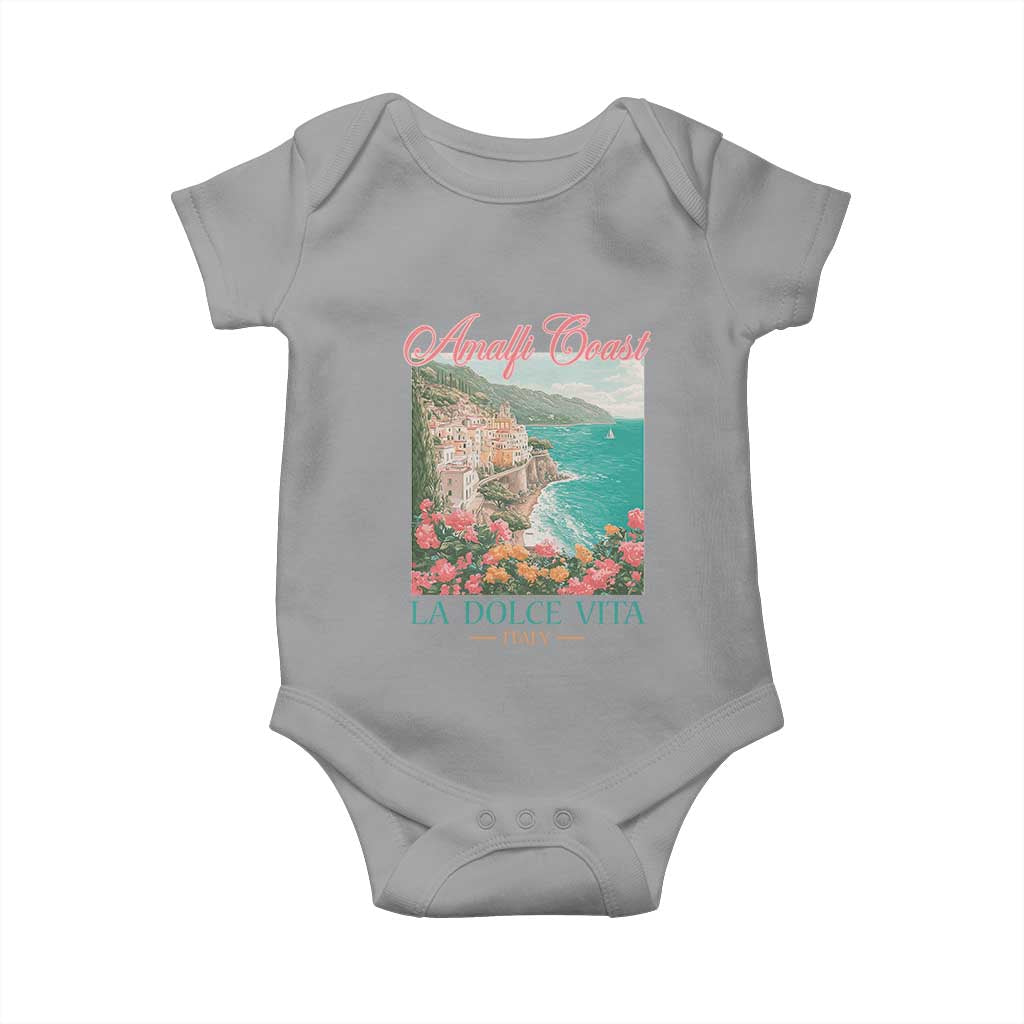 Amalfi Coast Italy Travel Trip Baby Onesie La Dolce Vita Mediterranean Sea - Wonder Print Shop